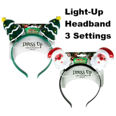 Christmas Dress-Up, Light-Up Headband, Assorted